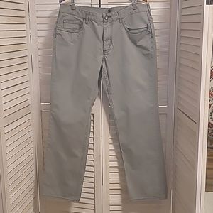 Tommy Bahama Authentic Gray Twill Pant, 38Wx32L